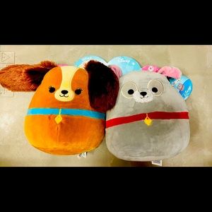 Disney Lady &The Tramp 8” Squishmallow Pair
